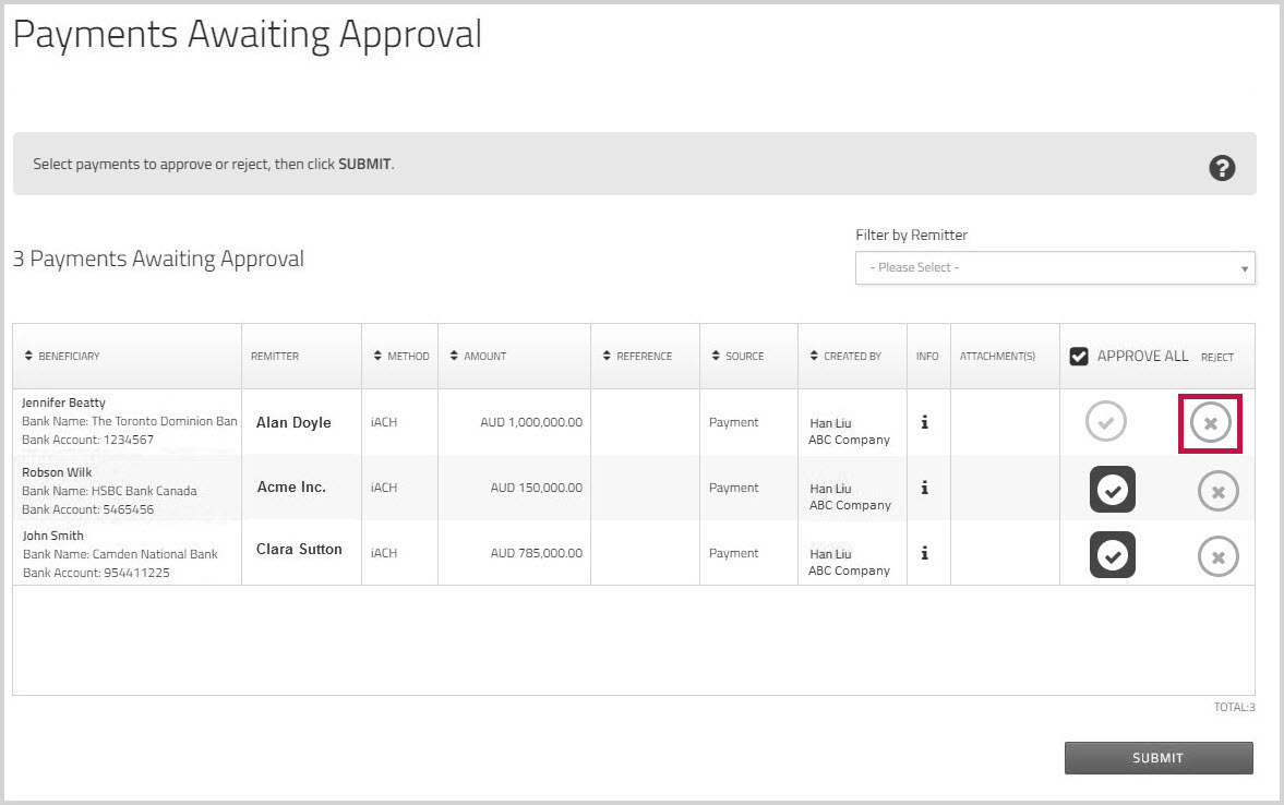 Payments Awaiting Approval