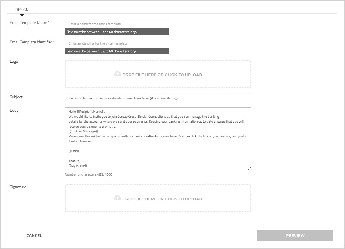 New Email Template